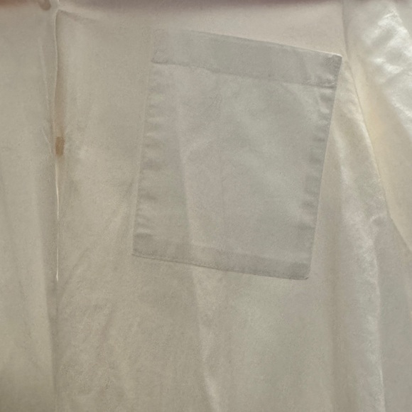 Zara White Asymmetrical Button Down Blouse - Picture 4 of 4